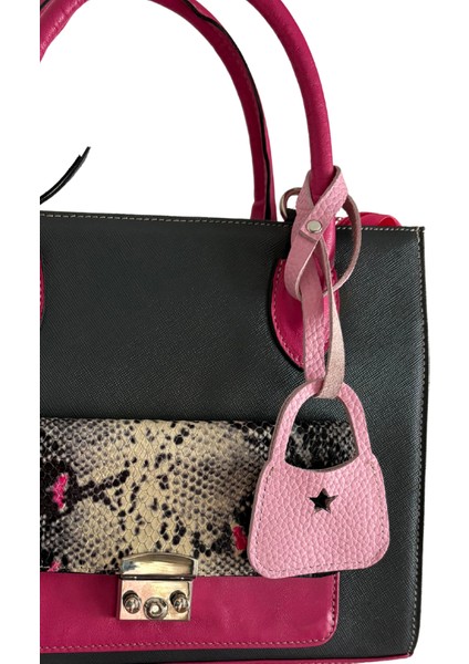 - Toz Pembe Çanta Model-Toz Pembe Flotter Hakiki Deri Çanta Süsü ,bag Charm fırsatları