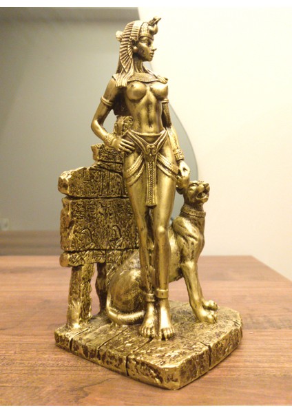 Tasarım Mısır Kraliçesi Kleopatra Biblo 25 cm Cleopatra Heykel Biblo Ev Dekor Hediyelik Eşya fiyatları