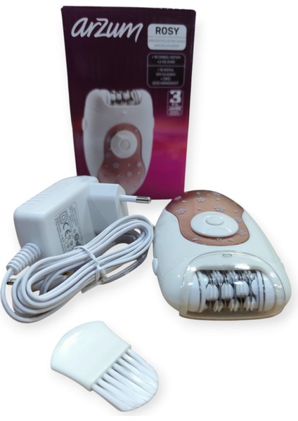 Kablolu Epilasyon Aleti, AR5029 Rosy, Beyaz, Pratik ve Etkili Kullanım