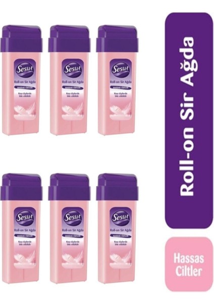 Pudralı Ağda Roll-On 100ML 6'lı Set, Pratik ve Konforlu Tüy Alma Deneyimi