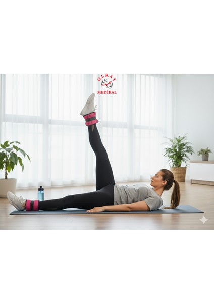 El ve Ayak Ağırlığı | 2 kg x 2 | Cırtlı Ayarlanabilir | Fitness - Kondisyon - Spor | Egzersiz - Rehabilitasyon - Pilates | fırsatları