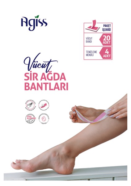 24'lü Sir Ağda Bandı Normal Ciltler, Paketli, 6 Adet modelleri