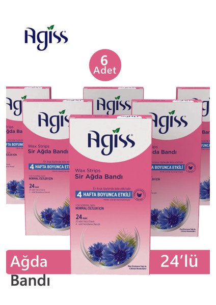 24'lü Sir Ağda Bandı Normal Ciltler, Paketli, 6 Adet fırsatları