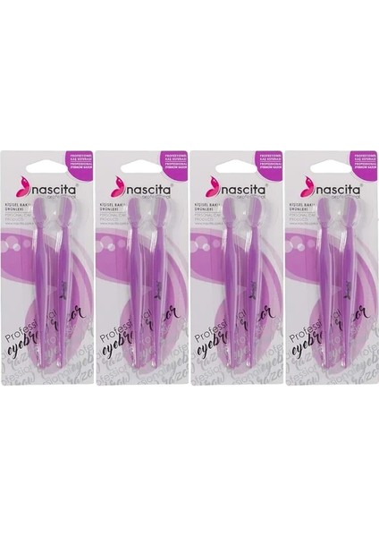 4'lü Profesyonel Kaş Usturası Seti, Hassas ve Güçlü Kesim