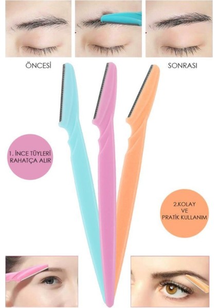 3'lü Kaş Usturası Seti, Pratik ve Güvenli Kullanım modelleri