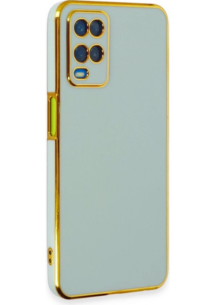 Oppo A54 4g Kılıf Volet Silikon - Açık Yeşil