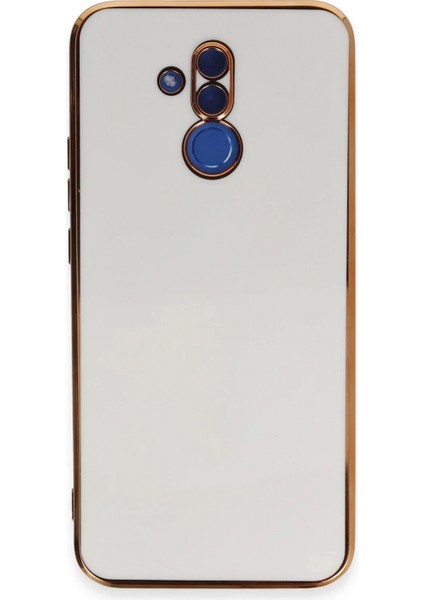 Huawei Mate 20 Lite Kılıf Volet Silikon - Beyaz
