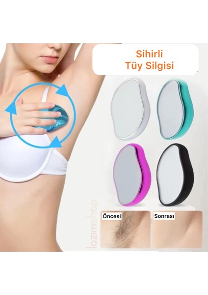 Yüz ve Vücut Epilasyon Seti, Taş ve Tüy Silgisi ile Pürüzsüz Cilt modelleri