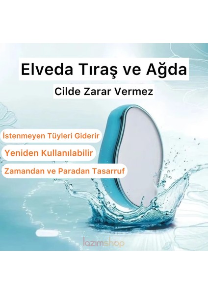 Yüz ve Vücut Epilasyon Seti, Taş ve Tüy Silgisi ile Pürüzsüz Cilt indirimleri