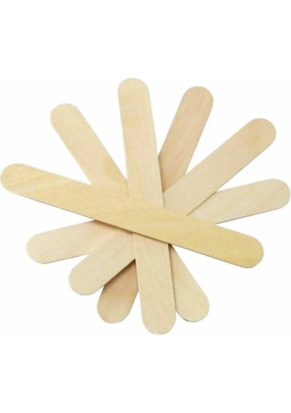 Doğal Tahta Ağda Spatulası, 100 Adet, Hijyenik ve Kullanışlı Ürün Seti fiyatları