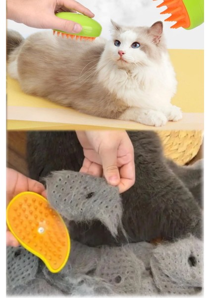 3 In 1 Buharlı Kedi ve Köpek Tüy Fırçası, Epilasyon ve Temizlik Aracı fiyatları