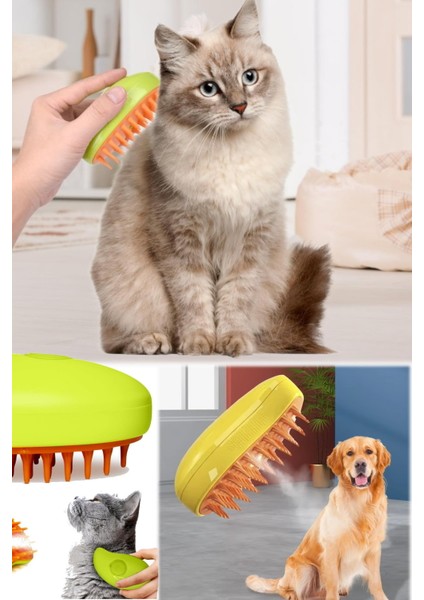 3 In 1 Buharlı Kedi ve Köpek Tüy Fırçası, Epilasyon ve Temizlik Aracı modelleri