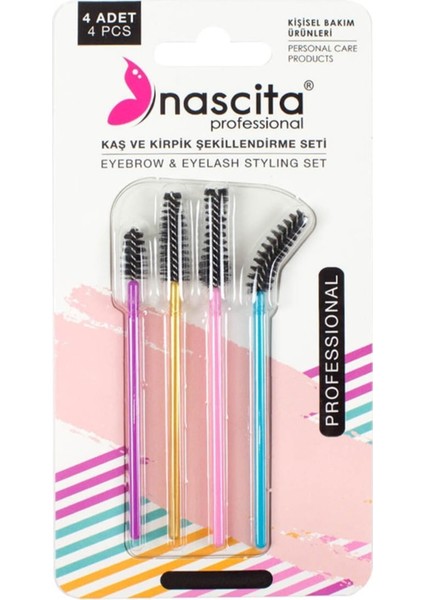 Doğal Kaş ve Kirpik Şekillendirme Seti 4'lü, Bakım ve Güzellik Için Mükemmel Seçim