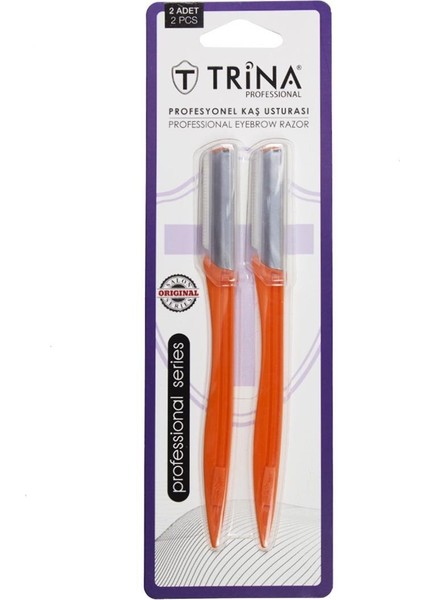 Turuncu Kaş Usturası 2'li, Pratik ve Şık Tasarım ile Rahat Kullanımı Sağlar