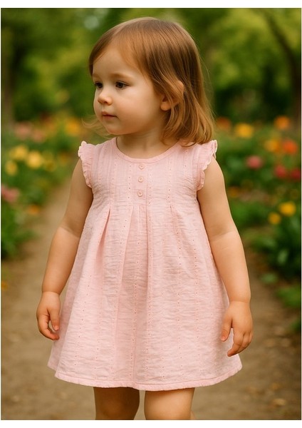 Çocuk Elbise Ikili Takım, Pembe (12/18 Ay)