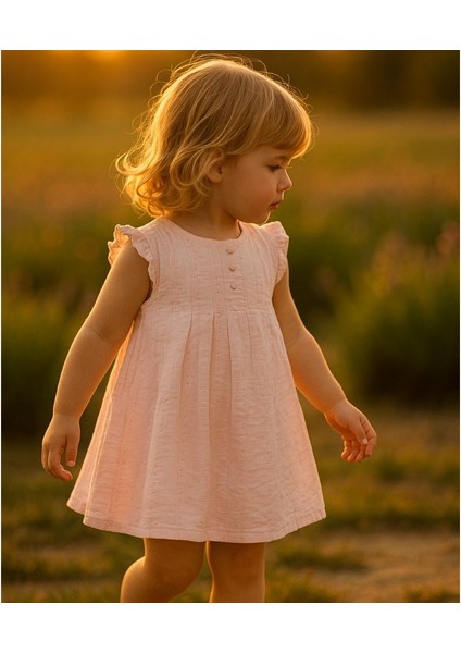 Çocuk Elbise Ikili Takım, Pembe (12/18 Ay)