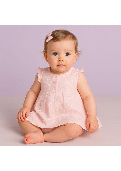 Çocuk Elbise Ikili Takım, Pembe (12/18 Ay)