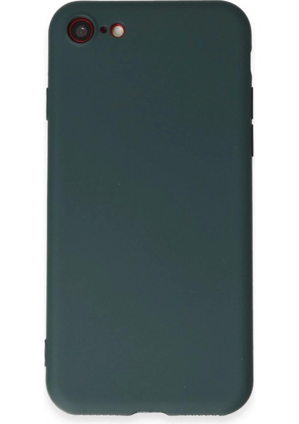 iPhone 7 Kılıf First Silikon - Koyu Yeşil