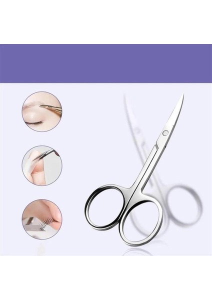 Paslanmaz Çelik Kaş ve Burun Kılı Kesme Makası Takımı modelleri