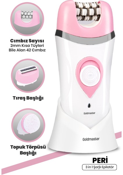 Çok Fonksiyonlu Şarjlı 3'ü 1 Arada Yüz ve Cilt Temizleme Seti