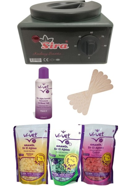 3'lü Ağda Boncuk Seti ve Ağda Yağı ile Pürüzsüz Cilt Keyfi