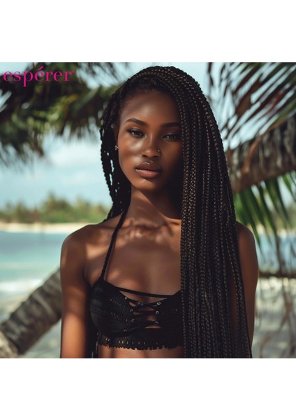 Sentetik Örgülük Saç Esperer 100 Gr. - Koyu Kestane