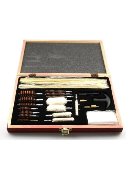 -27parça Ahşap Kutu Evrensel Tabanca Temizleme Seti fiyatları