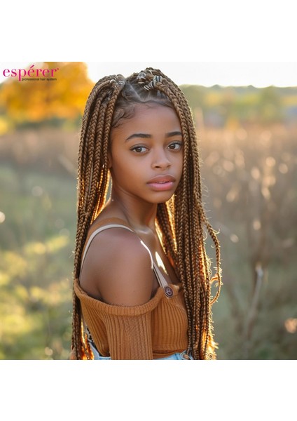 Sentetik Örgülük Saç Esperer 100 Gr. - Küllü Kumral