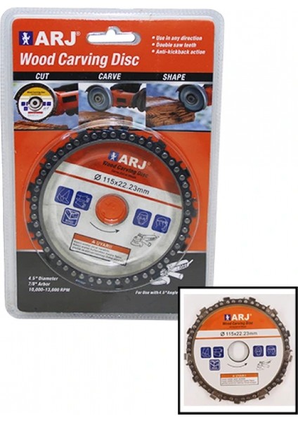 115X22.23MM ZİNCİRLİ AHŞAP TESTERE DİSK (4887)