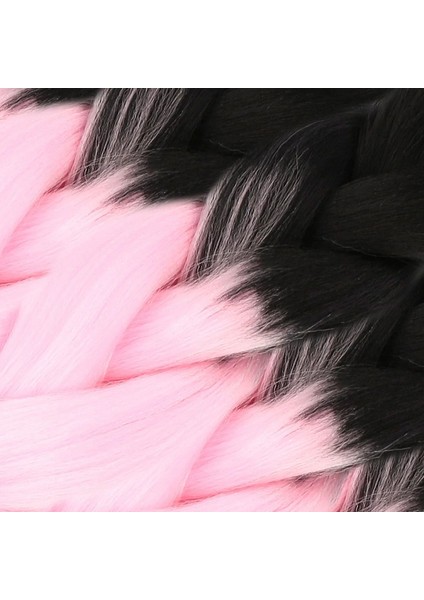 Afrika Örgülük Sentetik Ombreli Saç 100 Gr. - Siyah / Şeker Pembe fiyatları