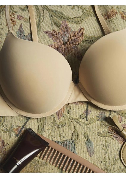 Balenli Dolgulu Düz Tişört Sütyen (W5) modelleri