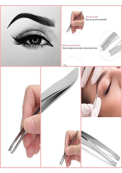 Lazerli Kavisli Ince Çelik Cımbız, Tüy ve Kıl Alma Için Ideal, Dayanıklı ve Hassas Kullanım