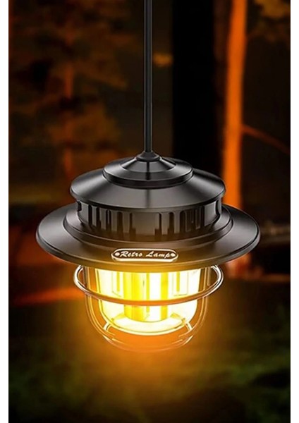 Taşınabilir Retro Fener Su Geçirmez Dış Mekan Güçlü Led Kamp Bahçe Feneri Dekor fırsatları