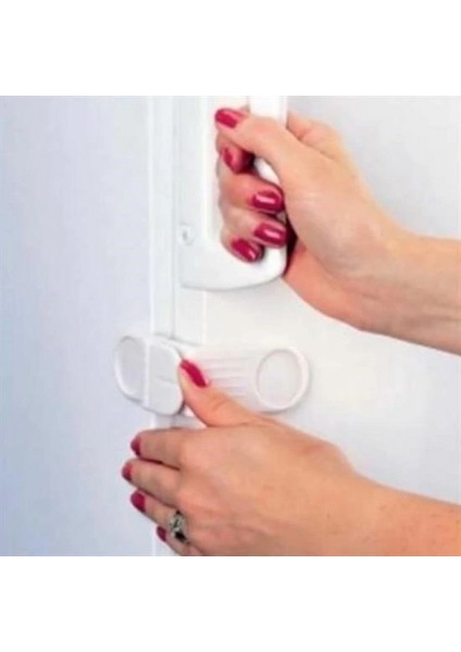 Bebek Çocuk Güvenlik Çekmece ve Dolap İçin Kendiliğinde Yapışkanlı Vidasız Köşe Kapak Kilidi fiyatları