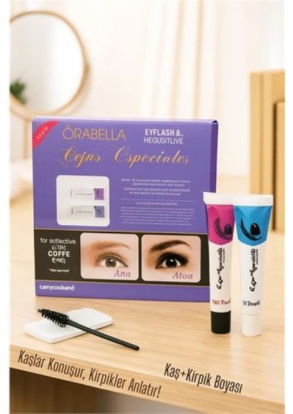 Modacar Kahve Kaş ve Kirpik Boyası Profesyonel Orabella