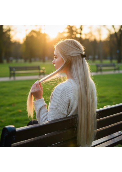 Fiber Sentetik Düz 8 Parça Çıt Çıt - Balköpüğü Platin Röfleli