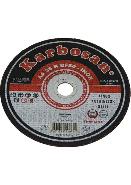 İNOX METAL KESİCİ DİSK 180MMX1.9X22 (4887)