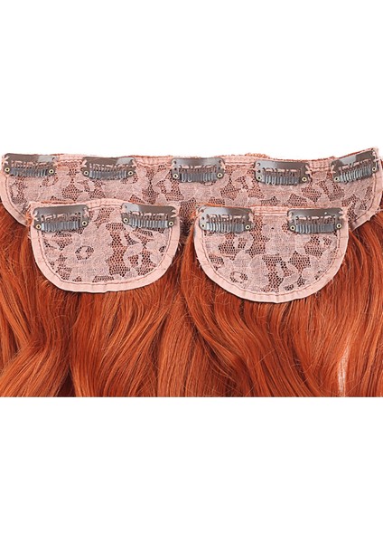 Fiber Sentetik Dalgalı Yarım Ay + 2 Yan Çıt Çıt - Bakır modelleri