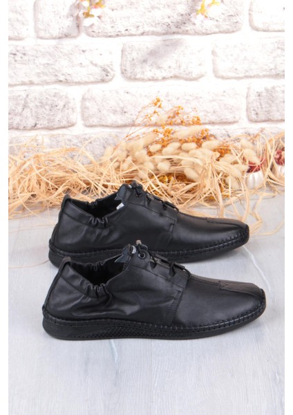 42613 Lastikli Comfort Rahat Esnek Hakiki Deri Erkek Ayakkabı fiyatları