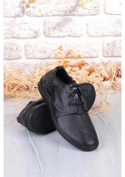 42613 Lastikli Comfort Rahat Esnek Hakiki Deri Erkek Ayakkabı indirimleri