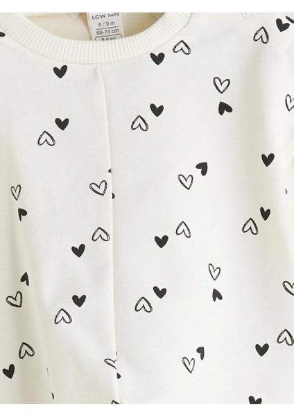 Bisiklet Yaka Kız Bebek Sweatshirt ve Tayt 2'li (W5) modelleri