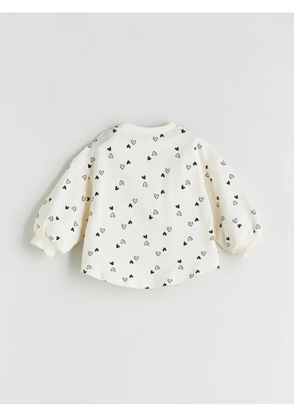 Bisiklet Yaka Kız Bebek Sweatshirt ve Tayt 2'li (W5) fırsatları