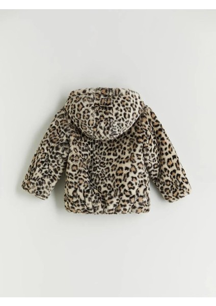 Leopar Desenli Kız Çocuk Pelüş Mont (W5) fiyatları