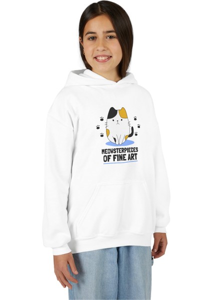 Meowsterpieces Of Fine Art – Sanat Kedileri Çocuk Hoodie fiyatları