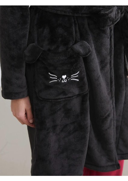 Kruvaze Yaka Pelüş Kadın Sabahlık (W5) modelleri