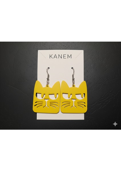 Kedi Temalı Küpeler