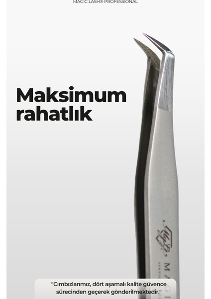 Mini L Mega Hacimli Ipek Kirpik Cımbızı, Güçlü ve Hafif, Doğal Görünüm modelleri