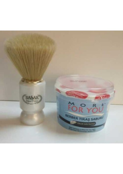 Palm Özlü Kase Traş Sabunu ve Başak Süper Fırça Takımı 140 gr