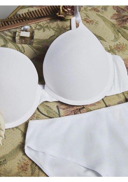 Balenli Dolgulu Düz Tişört Sütyen (W5) fiyatları