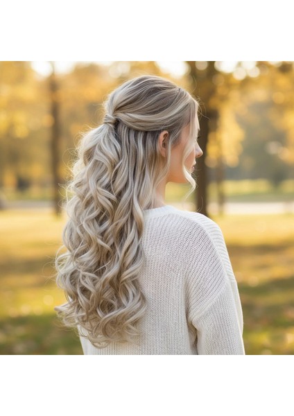 Fiber Sentetik Dalgalı 8 Parça Çıt Çıt - Balköpüğü Platin Röfleli